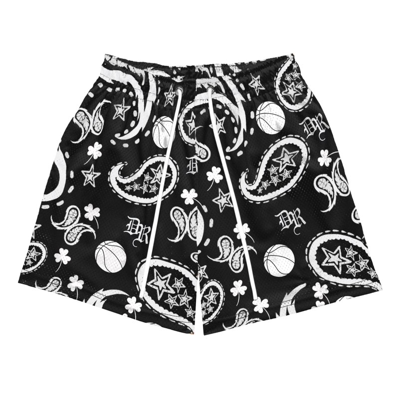 Dior Black Athletic Shorts Review: Mesh Lining, Allover Print and a Loose Mid-Rise Cut