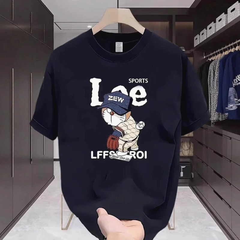 Lee Black T-Shirt in Casual Streetwear Style Review: A $4.18 Cotton Crew-Neck in Two Weights